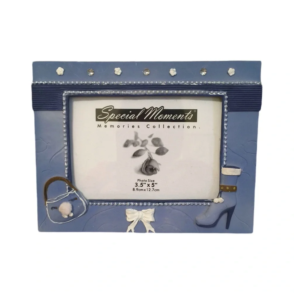 Special Moments Blue Frame w/Round Box NWOT